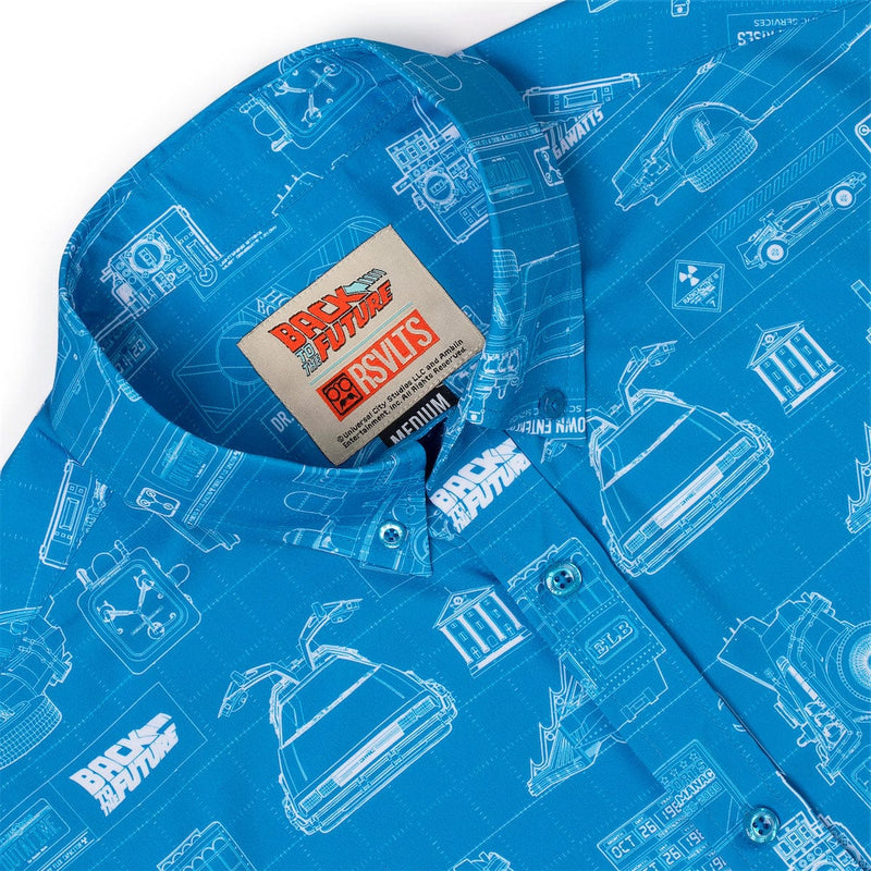 RSVLTS If My Calculations Are Correct KUNUFLEX Short Sleeve Shirt in Blue — detail 4