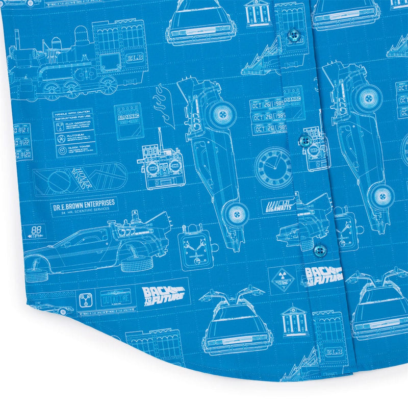 RSVLTS If My Calculations Are Correct KUNUFLEX Short Sleeve Shirt in Blue — detail 5