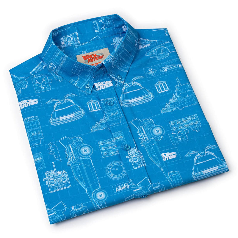 RSVLTS If My Calculations Are Correct KUNUFLEX Short Sleeve Shirt in Blue — detail 6