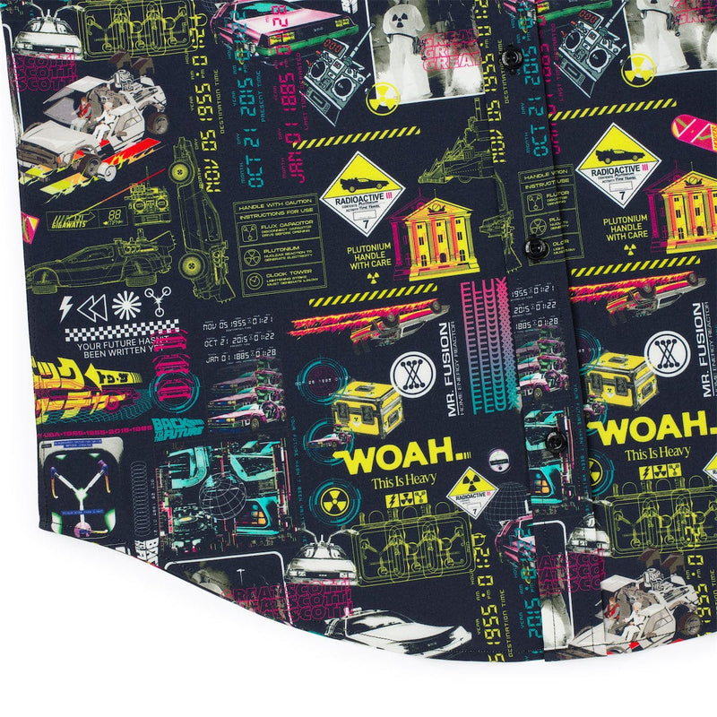 RSVLTS Flux Overload KUNUFLEX Short Sleeve Shirt in Black — detail 4