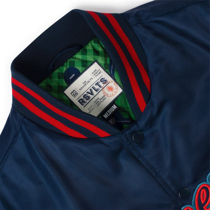 RSVLTS Roosevelts Ball Club Coach Jacket in Blue — detail 2