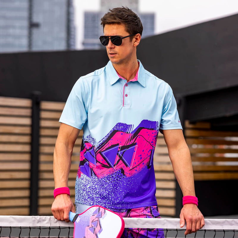 RSVLTS Baseline Hero All-Day Polo in Blue — detail 3