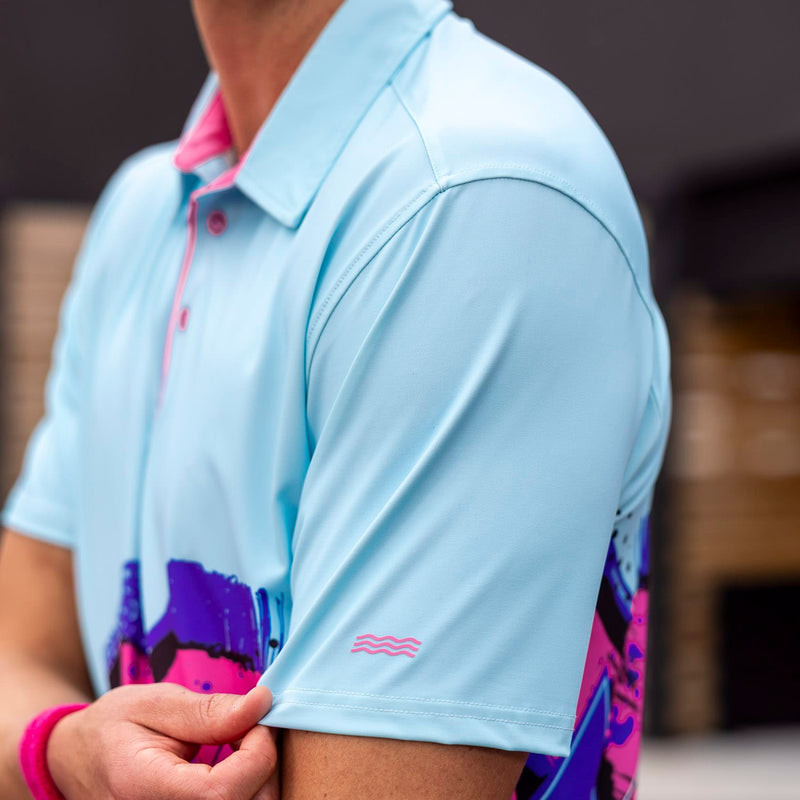 RSVLTS Baseline Hero All-Day Polo in Blue — detail 5