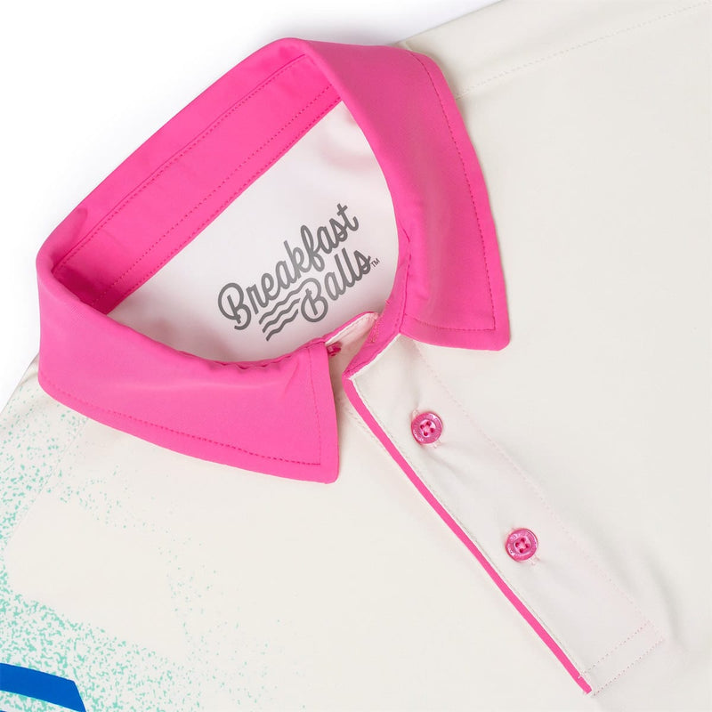RSVLTS It’s Not Your Fault All-Day Polo in Pink — detail 4