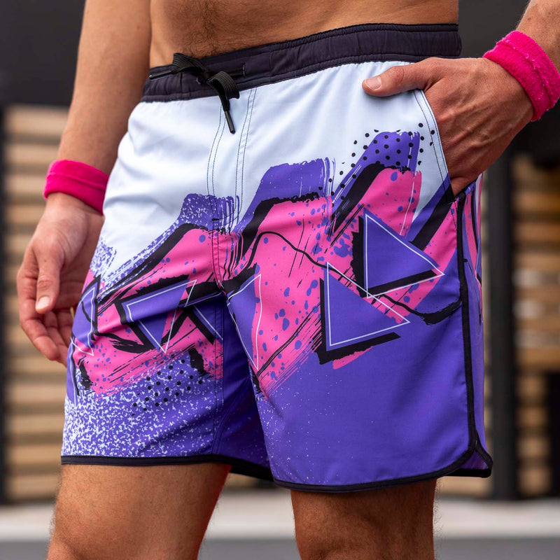 RSVLTS Baseline Hero V2 Lined Training Shorts in Blue — detail 5