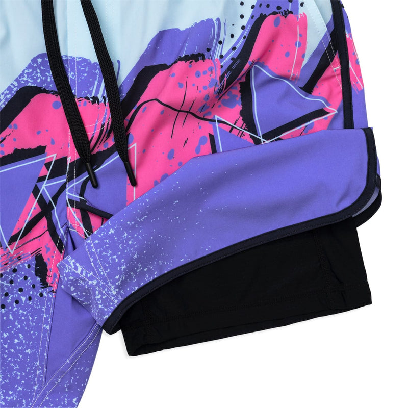 RSVLTS Baseline Hero V2 Lined Training Shorts in Blue — detail 7