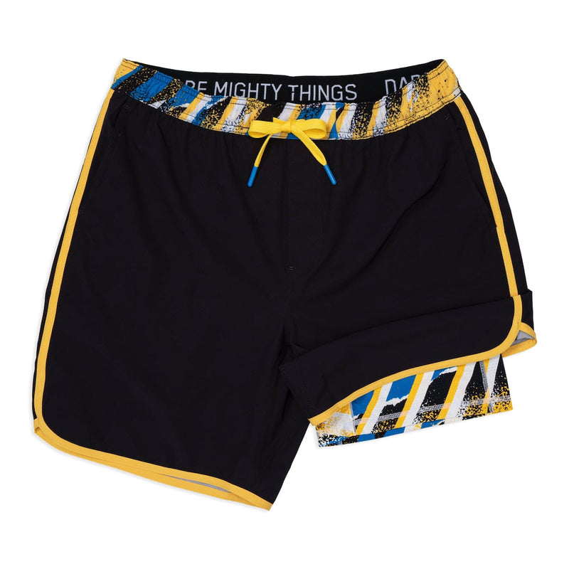 RSVLTS Dink Responsibly V2 Lined Training Shorts in Black — front view