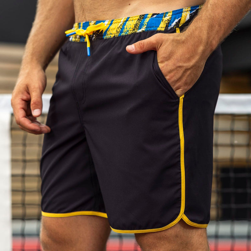 RSVLTS Dink Responsibly V2 Lined Training Shorts in Black — detail 4