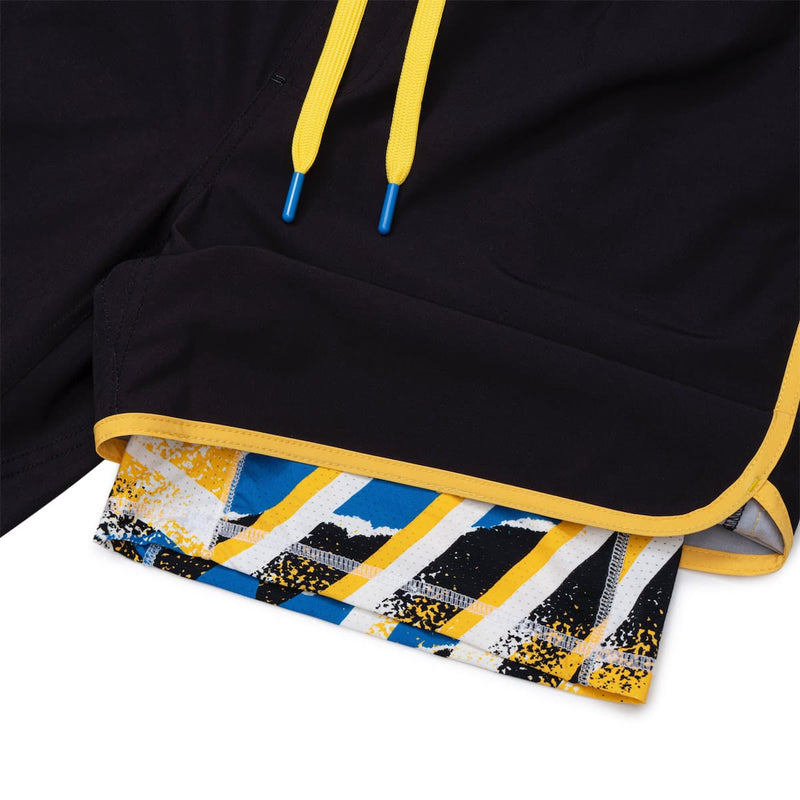 RSVLTS Dink Responsibly V2 Lined Training Shorts in Black — detail 6