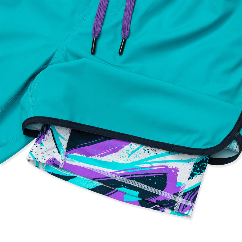 RSVLTS Kitchen Chaos V2 Lined Training Shorts in Green — detail 5