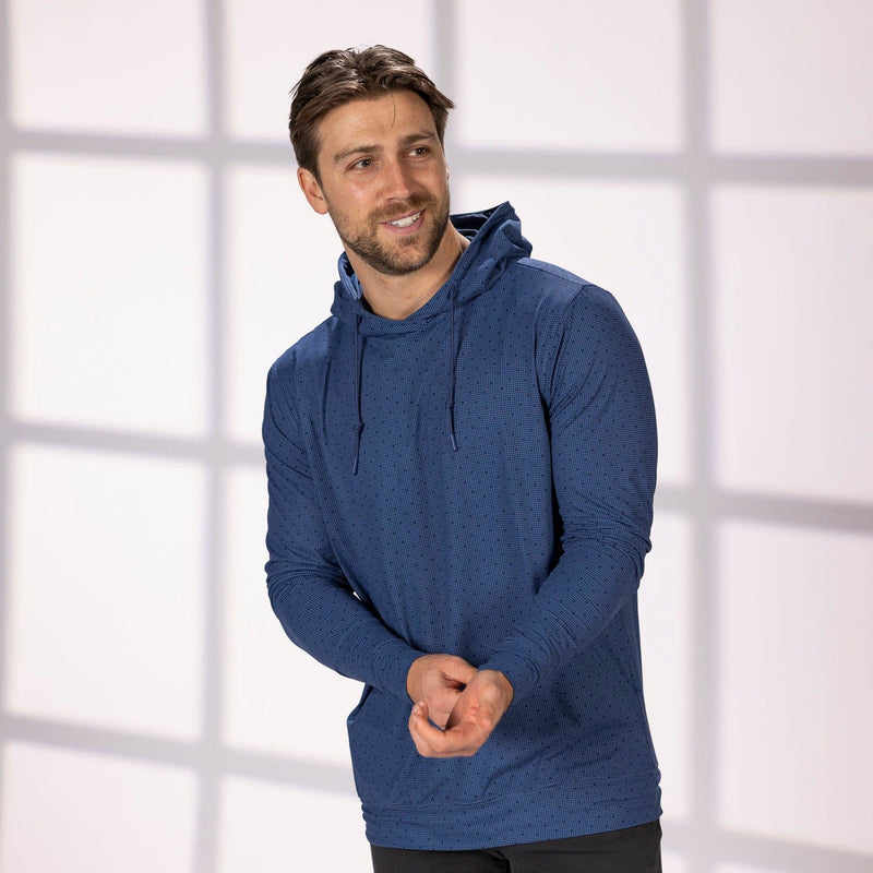 RSVLTS Static Slate Surge Performance Hoodie in Blue — detail 2