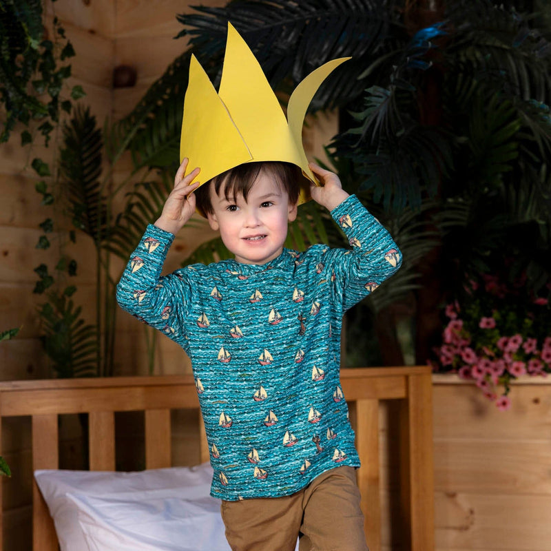 RSVLTS Max's Voyage Preschool Performance Hoodie in Blue — detail 2