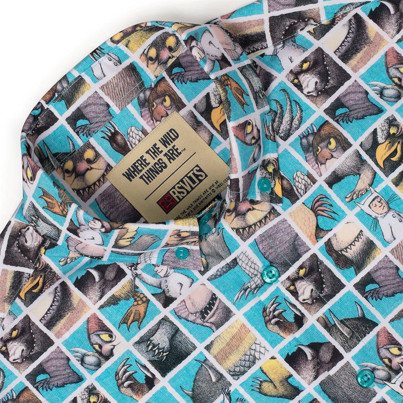 RSVLTS Teeth, Roars, Eyes, and Claws KUNUFLEX Short Sleeve Shirt in Black — detail 6