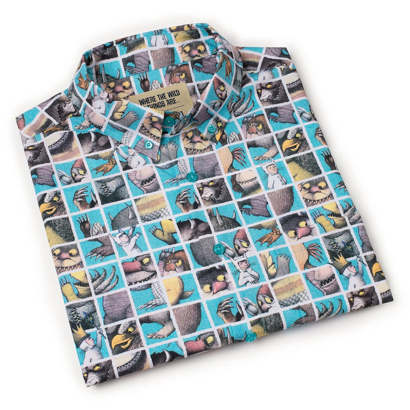 RSVLTS Teeth, Roars, Eyes, and Claws KUNUFLEX Short Sleeve Shirt in Black — detail 8