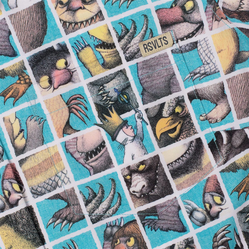 RSVLTS Teeth, Roars, Eyes, and Claws Women's KUNUFLEX Short Sleeve Shirt in Multicolor — detail 4
