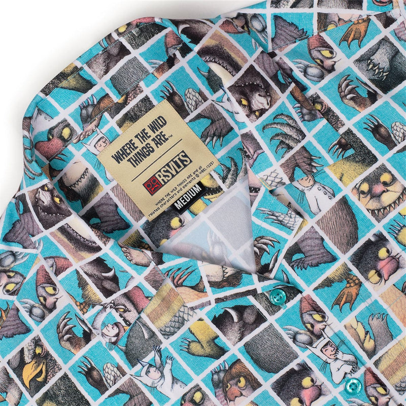 RSVLTS Teeth, Roars, Eyes, and Claws Women's KUNUFLEX Short Sleeve Shirt in Multicolor — detail 6