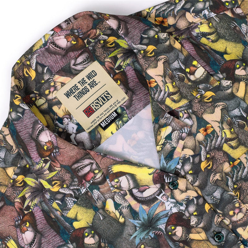 RSVLTS The Wild Rumpus Women's KUNUFLEX Short Sleeve Shirt in Multicolor — detail 6