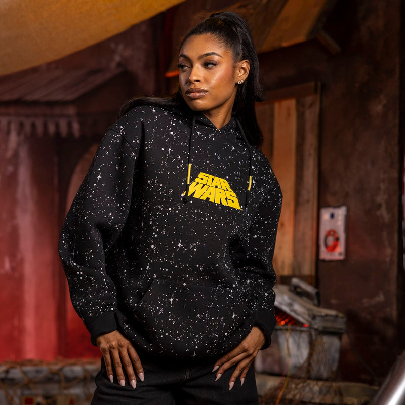 RSVLTS Far, Far Away Classic Hoodie in Black — detail 4