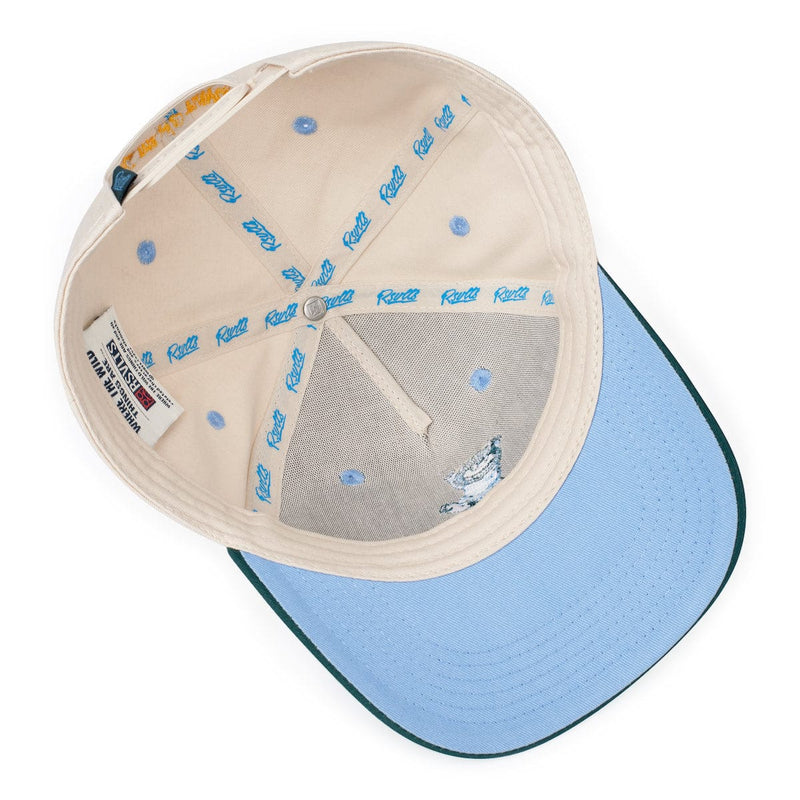 RSVLTS Moishe Monster 5-Panel Curved Brim Hat in Green — detail 4