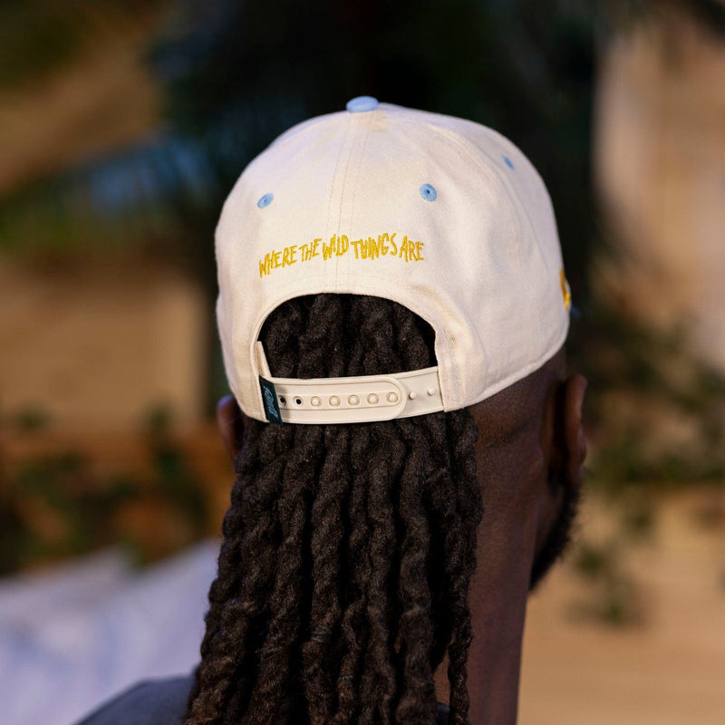 RSVLTS Moishe Monster 5-Panel Curved Brim Hat in Green — detail 5
