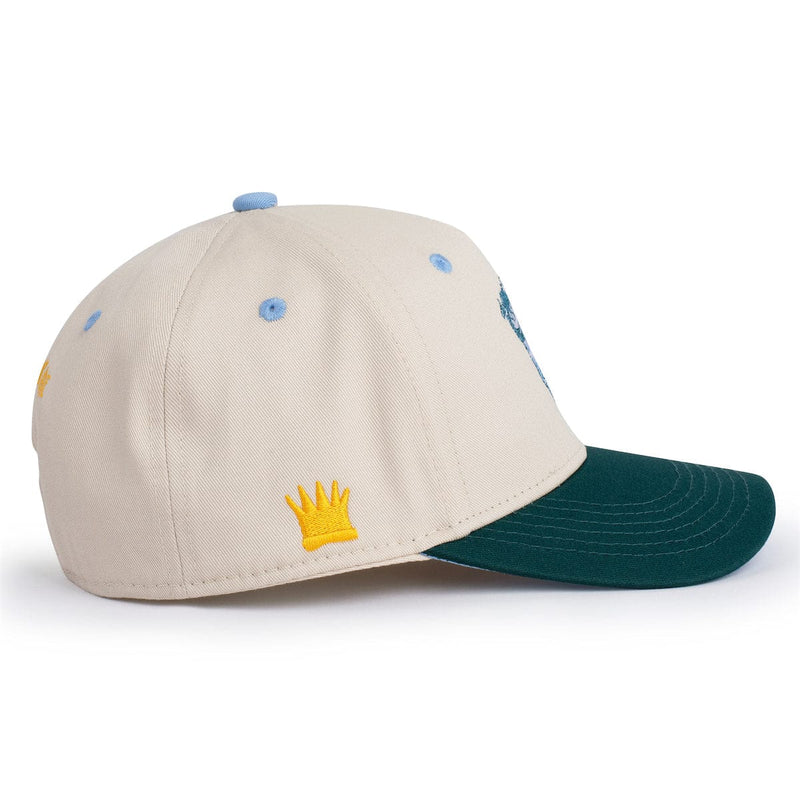 RSVLTS Moishe Monster 5-Panel Curved Brim Hat in Green — detail 6