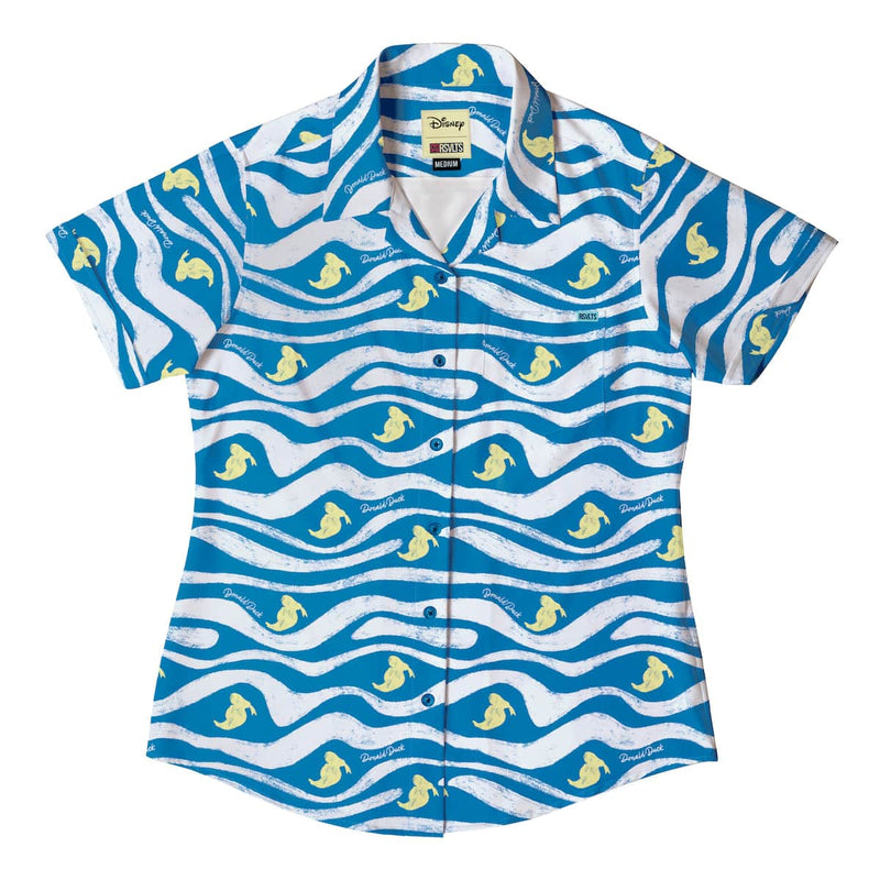 RSVLTS Beaks & Breakers Women's KUNUFLEX Short Sleeve Shirt in Blue — detail 2