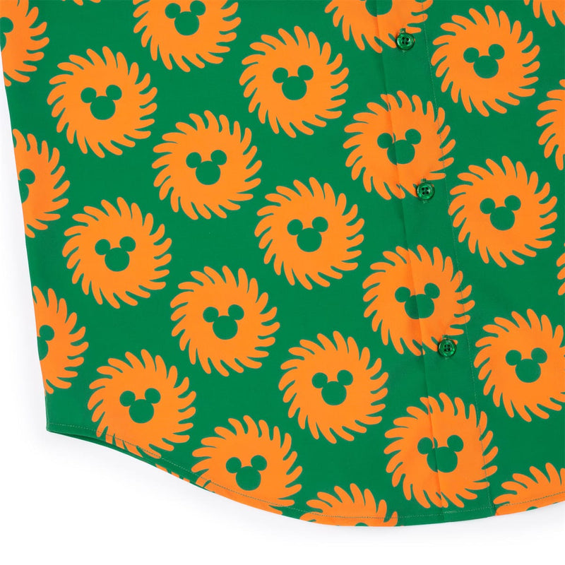 RSVLTS Mickey del Sol KUNUFLEX Short Sleeve Shirt in Green — detail 7