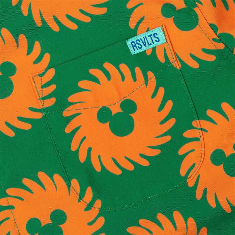 RSVLTS Mickey del Sol Youth KUNUFLEX Short Sleeve Shirt in Green — detail 2
