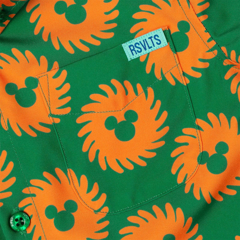 RSVLTS Mickey del Sol Preschool KUNUFLEX Short Sleeve Shirt in Green — detail 2