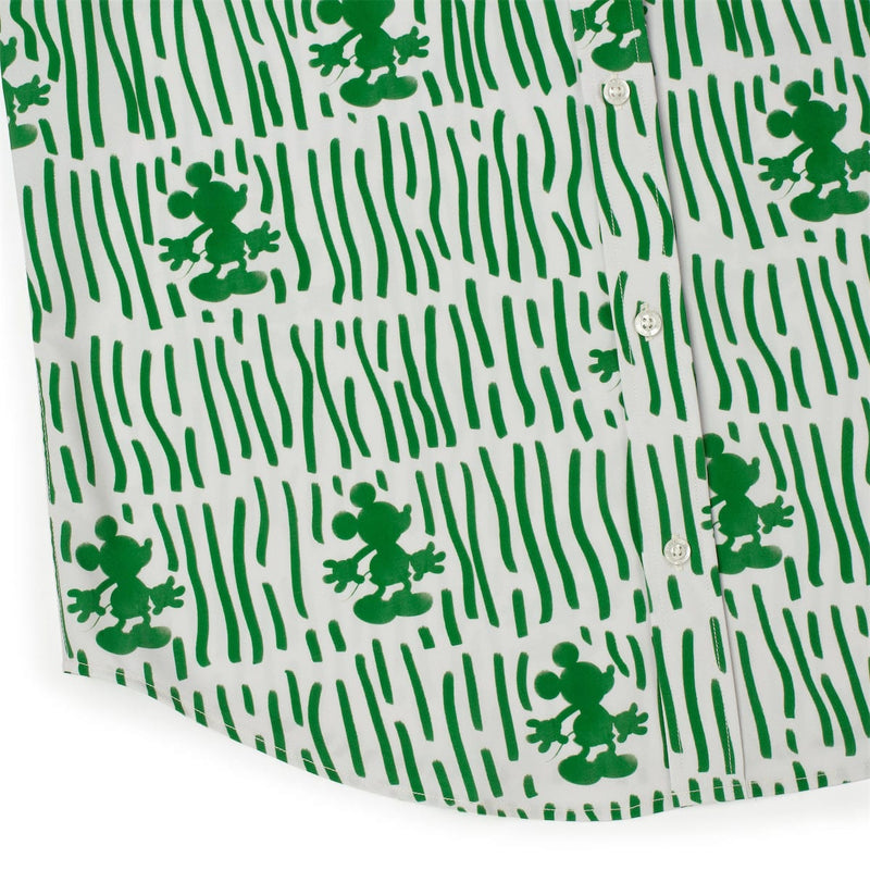 RSVLTS Sand & Squiggles KUNUFLEX Short Sleeve Shirt in Green — detail 7