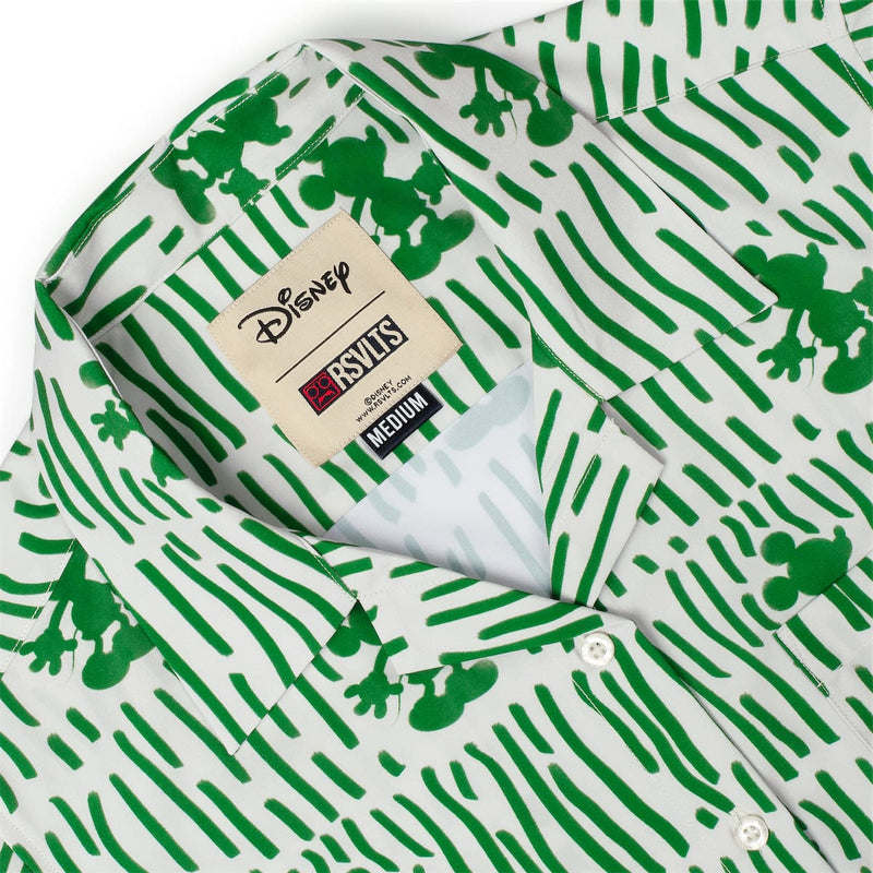 RSVLTS Sand & Squiggles Women's KUNUFLEX Short Sleeve Shirt in Green — detail 6