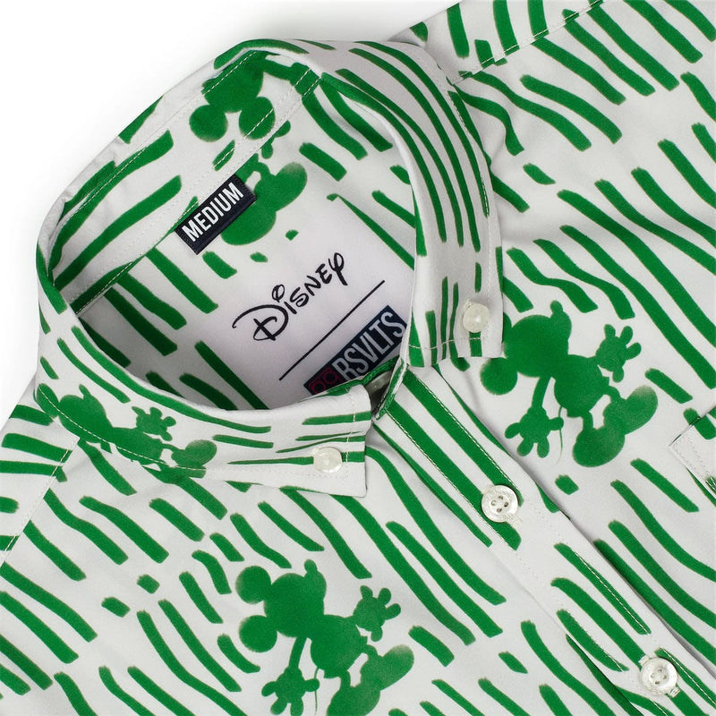 RSVLTS Sand & Squiggles Youth KUNUFLEX Short Sleeve Shirt in Green — detail 3
