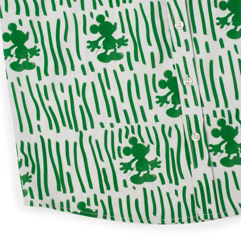 RSVLTS Sand & Squiggles Youth KUNUFLEX Short Sleeve Shirt in Green — detail 4