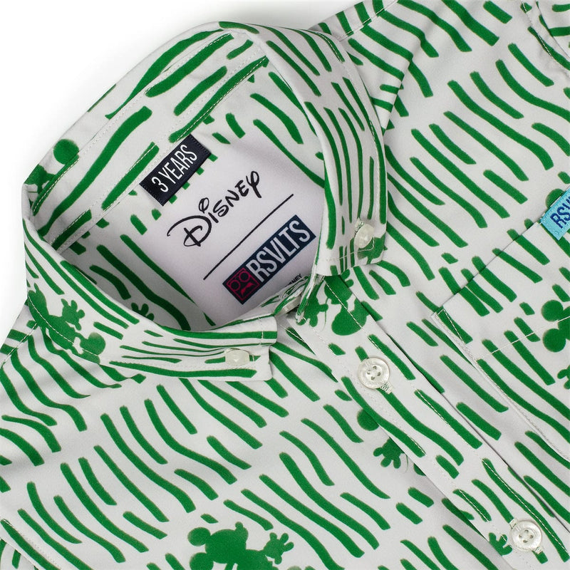 RSVLTS Sand & Squiggles Preschool KUNUFLEX Short Sleeve Shirt in Green — detail 3