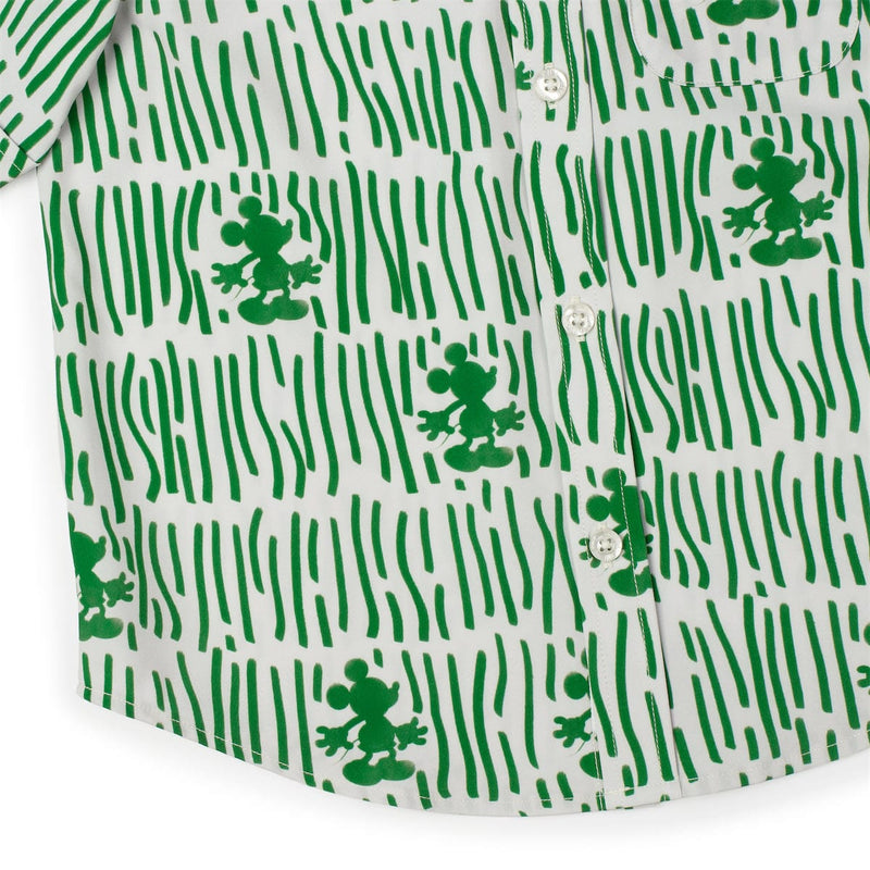 RSVLTS Sand & Squiggles Preschool KUNUFLEX Short Sleeve Shirt in Green — detail 4