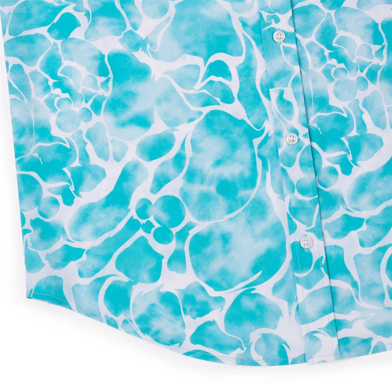 RSVLTS Aqua Mickeys KUNUFLEX Short Sleeve Shirt in Blue — detail 7