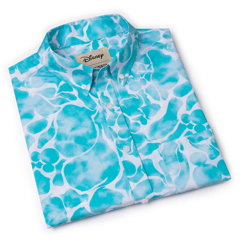 RSVLTS Aqua Mickeys KUNUFLEX Short Sleeve Shirt in Blue — detail 8