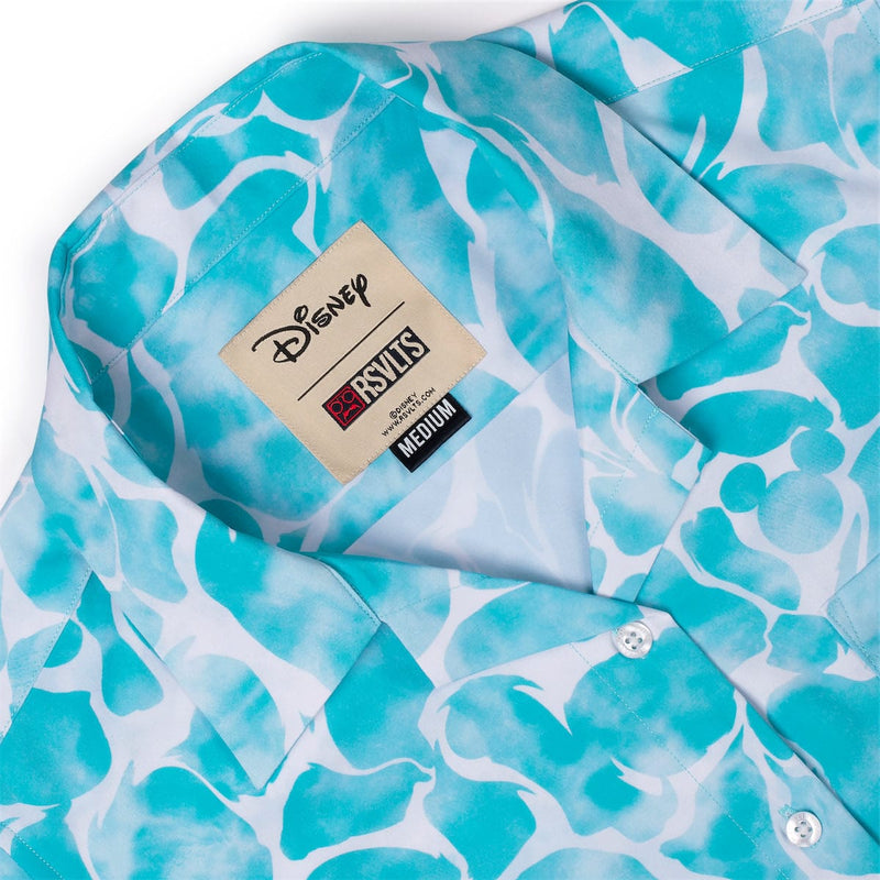 RSVLTS Aqua Mickeys Women's KUNUFLEX Short Sleeve Shirt in Blue — detail 6