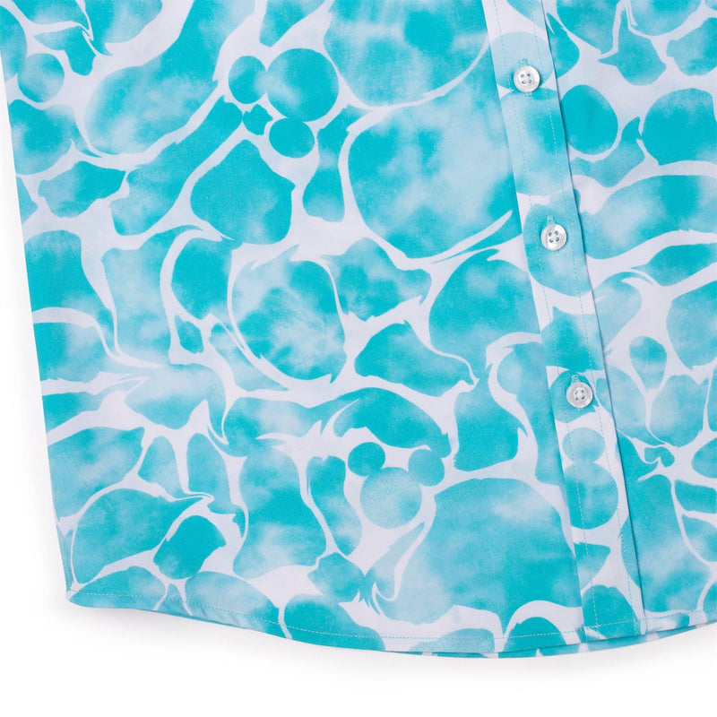 RSVLTS Aqua Mickeys Youth KUNUFLEX Short Sleeve Shirt in Blue — detail 4