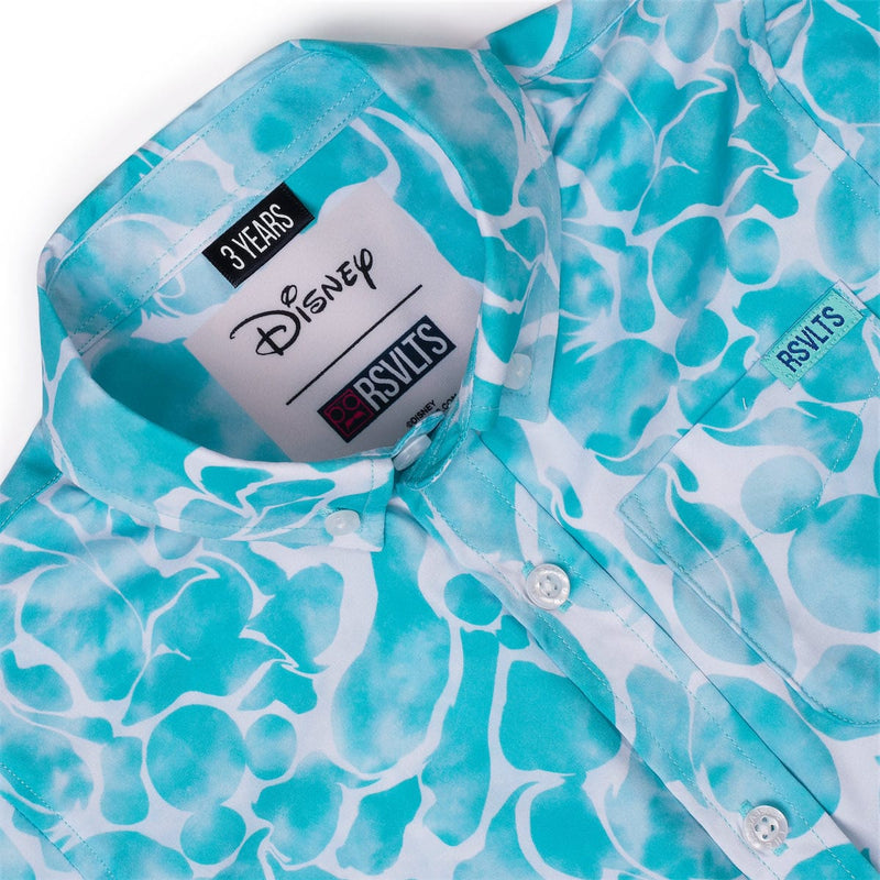 RSVLTS Aqua Mickeys Preschool KUNUFLEX Short Sleeve Shirt in Blue — detail 3