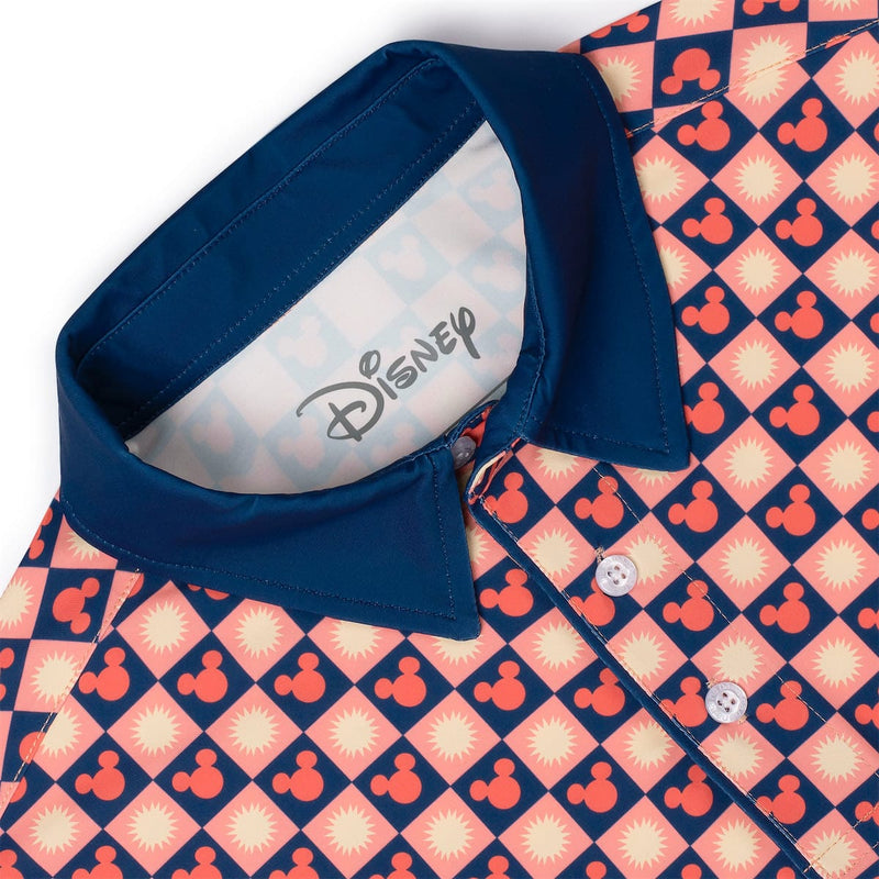 RSVLTS Sunny Squares All-Day Polo in Red — detail 5