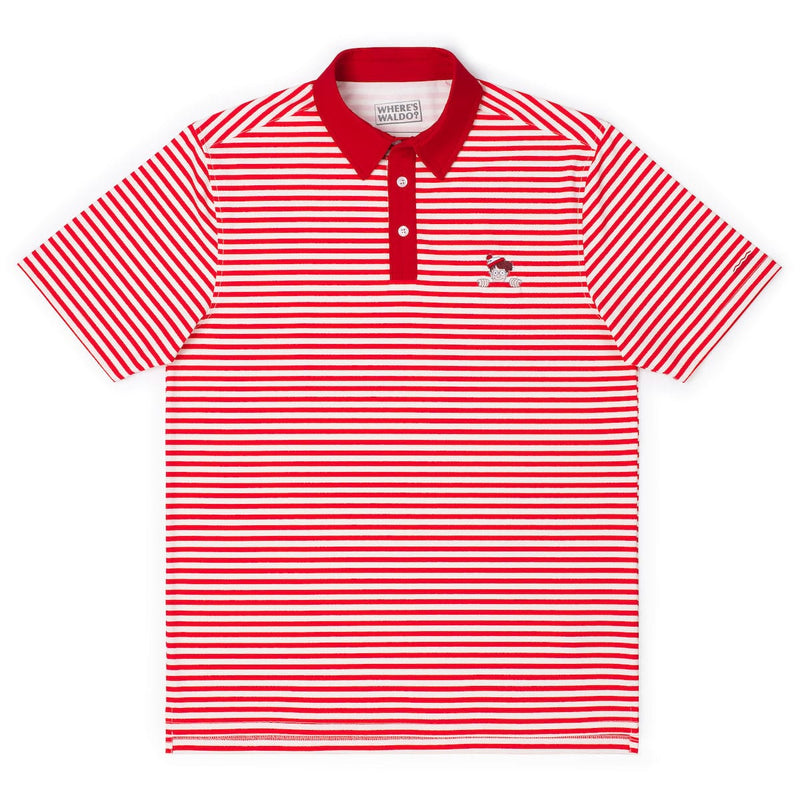 RSVLTS The Waldo All-Day Polo in Red — front view