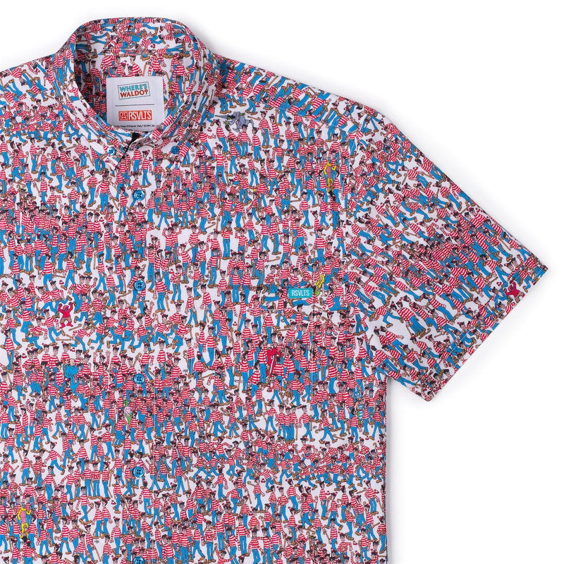 RSVLTS There's Waldo! KUNUFLEX Short Sleeve Shirt — front view