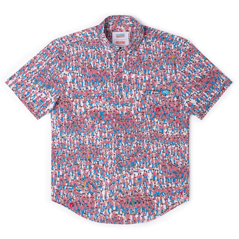 RSVLTS There's Waldo! KUNUFLEX Short Sleeve Shirt in Multicolor — detail 5