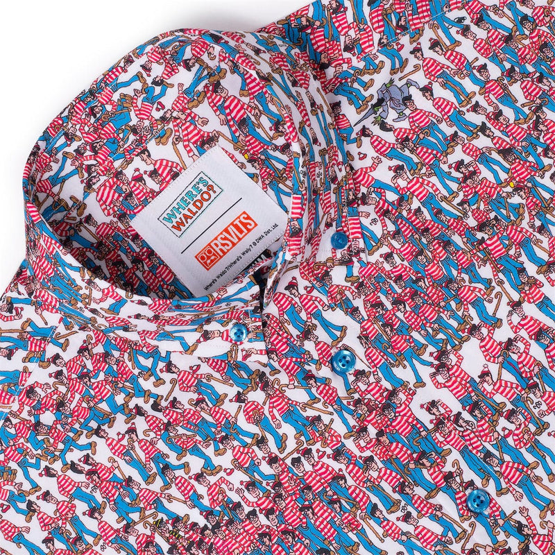 RSVLTS There's Waldo! KUNUFLEX Short Sleeve Shirt in Multicolor — detail 6