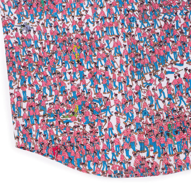 RSVLTS There's Waldo! KUNUFLEX Short Sleeve Shirt in Multicolor — detail 7
