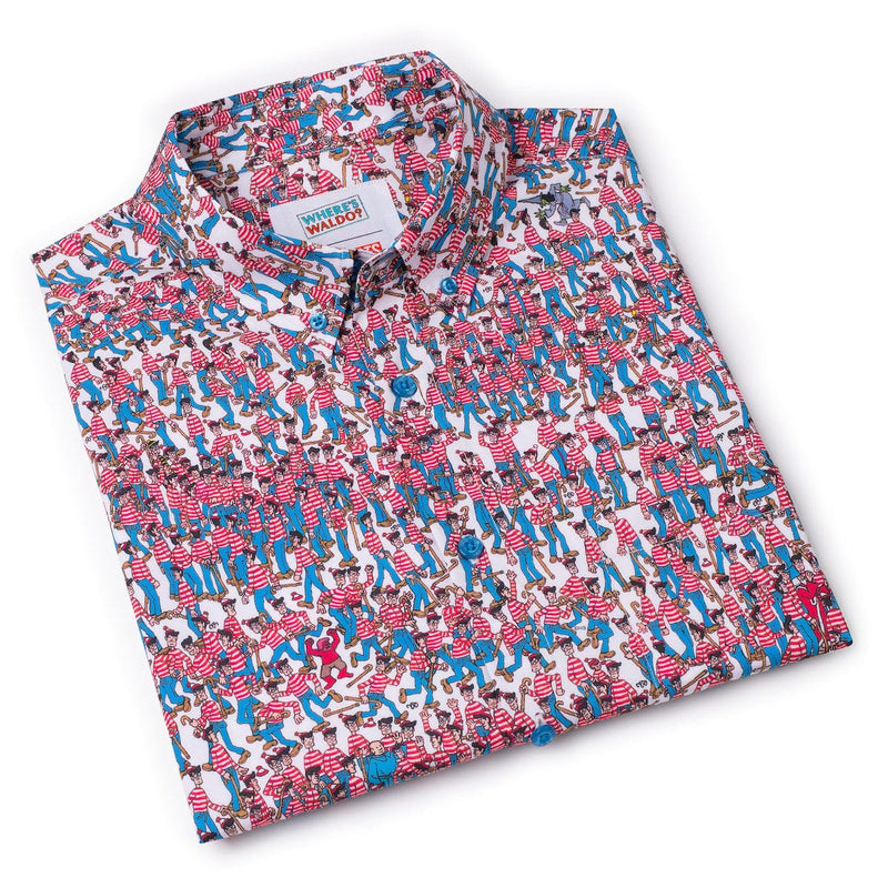 RSVLTS There's Waldo! KUNUFLEX Short Sleeve Shirt in Multicolor — detail 8