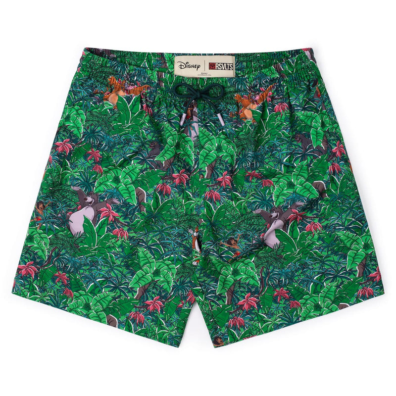 RSVLTS Baloo and the Crew Hybrid Shorts in Green — front view