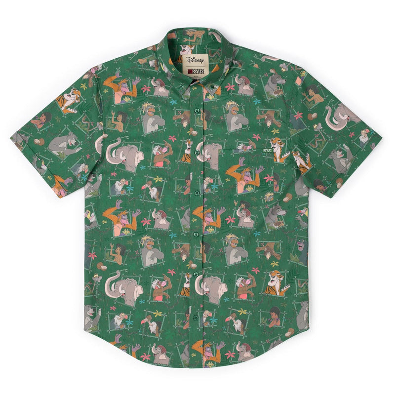 RSVLTS Vine Vibin' KUNUFLEX Short Sleeve Shirt in Green — detail 5