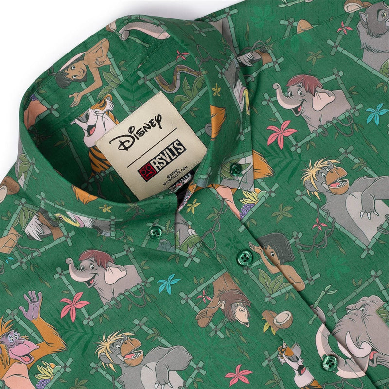 RSVLTS Vine Vibin' KUNUFLEX Short Sleeve Shirt in Green — detail 6